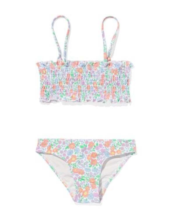 Bild 1 von Kinder-Bikini, gesmokt, Blumen bunt