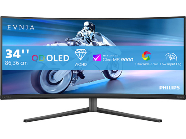 Bild 1 von PHILIPS 34M2C6500 34 Zoll WQHD Gaming Monitor (0,03 ms Reaktionszeit, 175 Hz), Schwarz