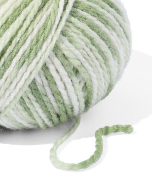 Bild 2 von Garn, Acryl/Wolle, grünmeliert, 100 g, 165 m