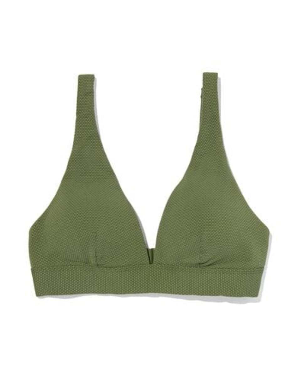 Bild 1 von Damen-Triangel-Bikinioberteil, hoch graugrün