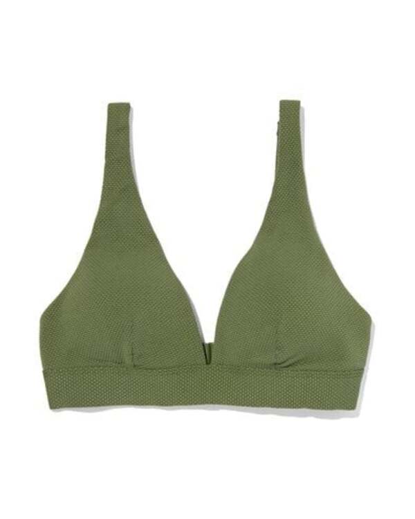 Bild 1 von Damen-Triangel-Bikinioberteil, hoch graugrün