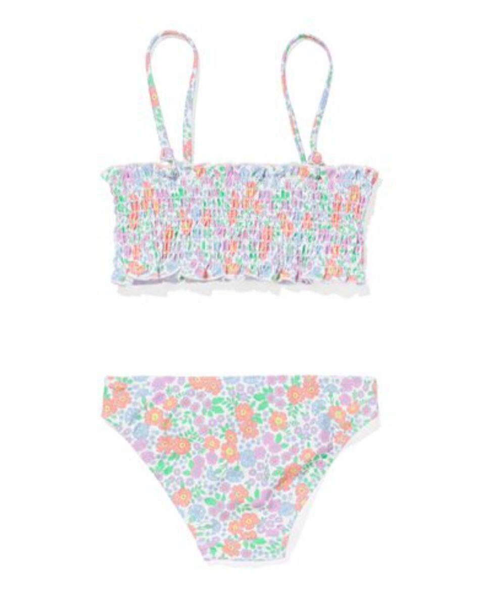Bild 3 von Kinder-Bikini, gesmokt, Blumen bunt