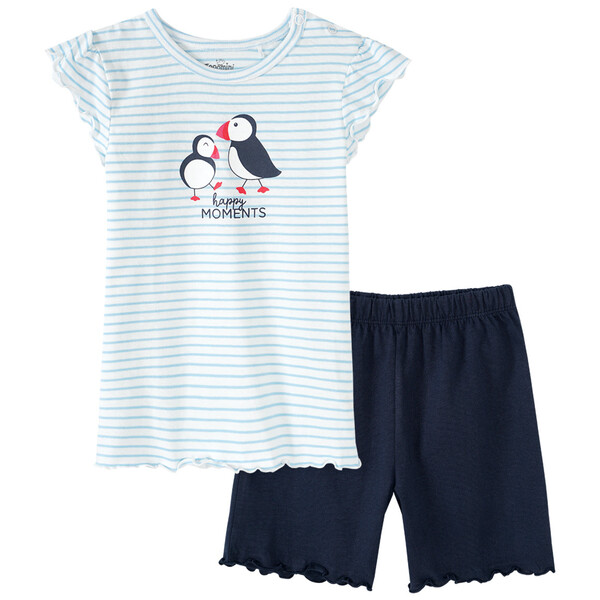 Bild 1 von Baby Shorty mit Vogel-Print DUNKELBLAU / WEISS