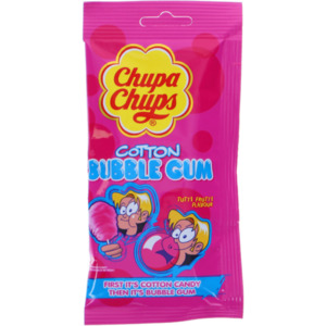 Chupa Chups 4 x Zuckerwatte Kaugummi Tutti Frutti