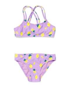 Kinder-Bikini, Zitronen violett