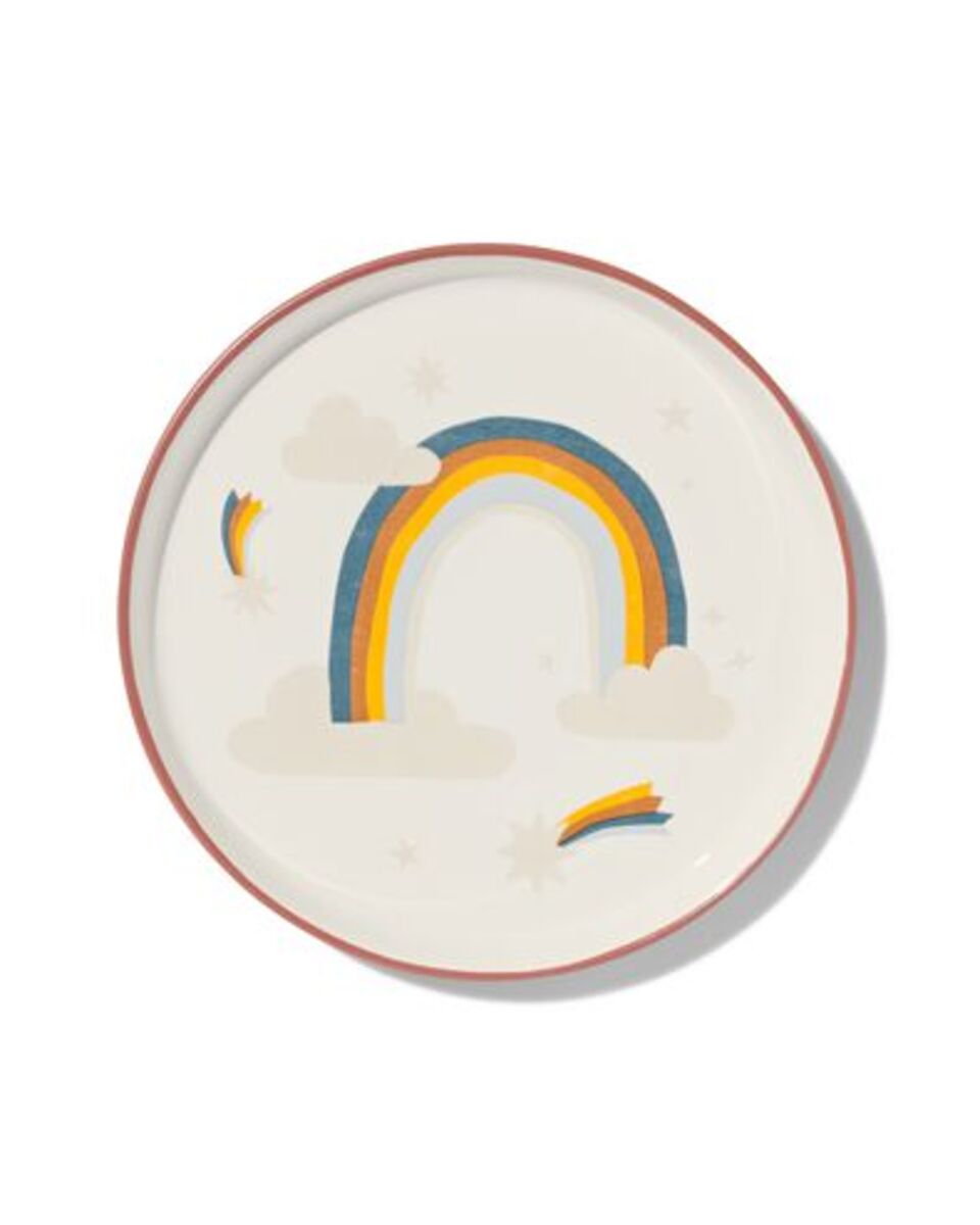 Bild 2 von Teller, Ø 19.3 cm, Regenbogen, terrakotta