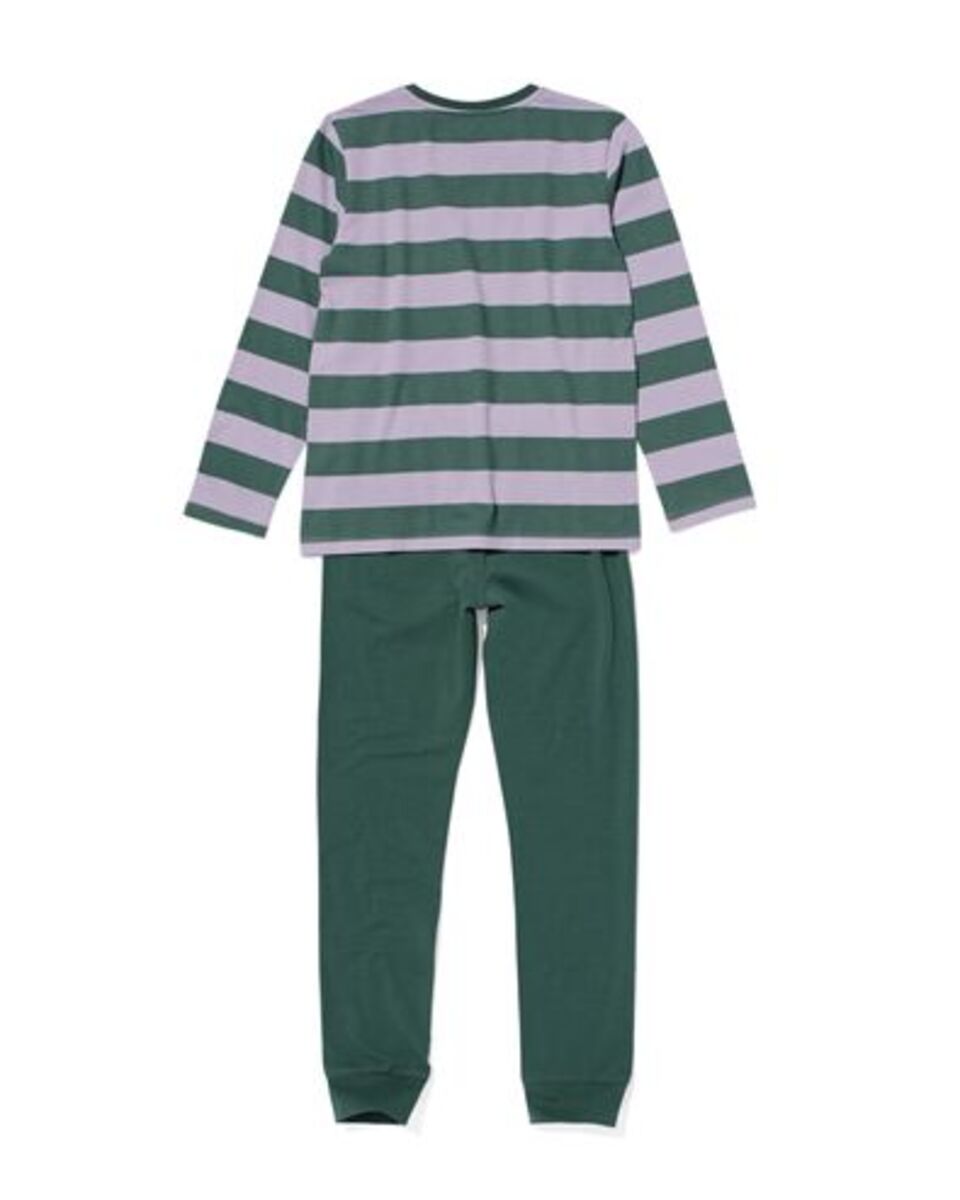 Bild 4 von Kinder-Pyjama, Streifen grün