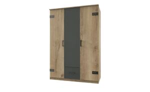 Kleiderschrank  Glasgow ¦ holzfarben ¦ Maße (cm): B: 135 H: 198 T: 58 Schränke > Kleiderschränke > Drehtürenschränke - Sconto