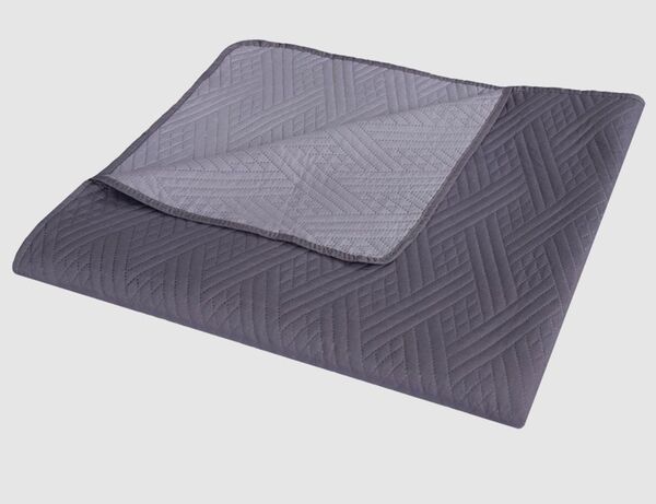 Bild 2 von Tagesdecke Wende Uni Grau, Silber