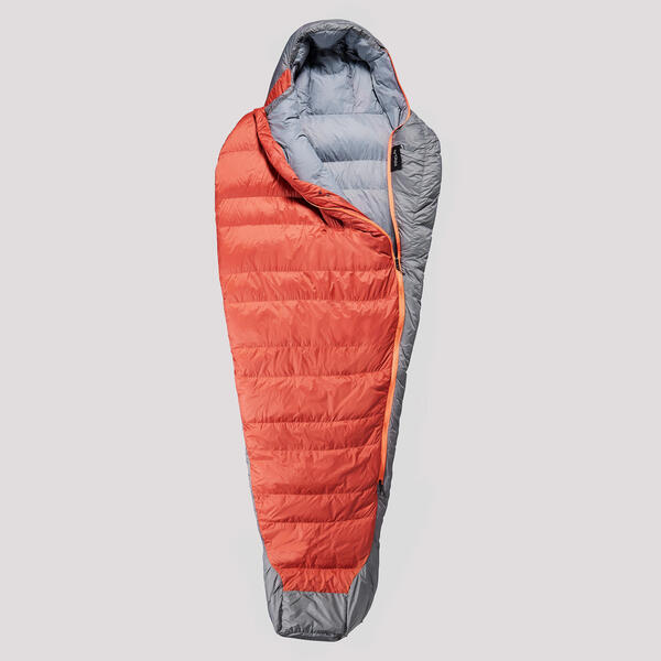 Bild 1 von Schlafsack Daunen Trekking - MT900 0 °C Braun|grau|orange