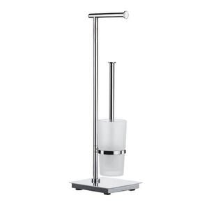 Smedbo Wc-Bürstengarnitur, Metall, 17.5x60x17.5 cm, Bürstenkopf austauschbar, Papierhalter, Badaccessoires, WC Zubehör, WC Bürsten