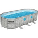 Bild 1 von Bestway Stahlrahmenpool Set Power Steel Swim Vista 549 x 274 x 122 cm Oval Grau