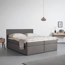 Bild 1 von Boxbett Lucy ca. 180x200 cm Grau mit Topper, Grau