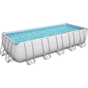 Power Steel Frame Pool Komplett-Set 640 x 274 x 132 cm eckig