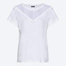 Bild 1 von Damen-T-Shirt mit Makramee-Spitze, White