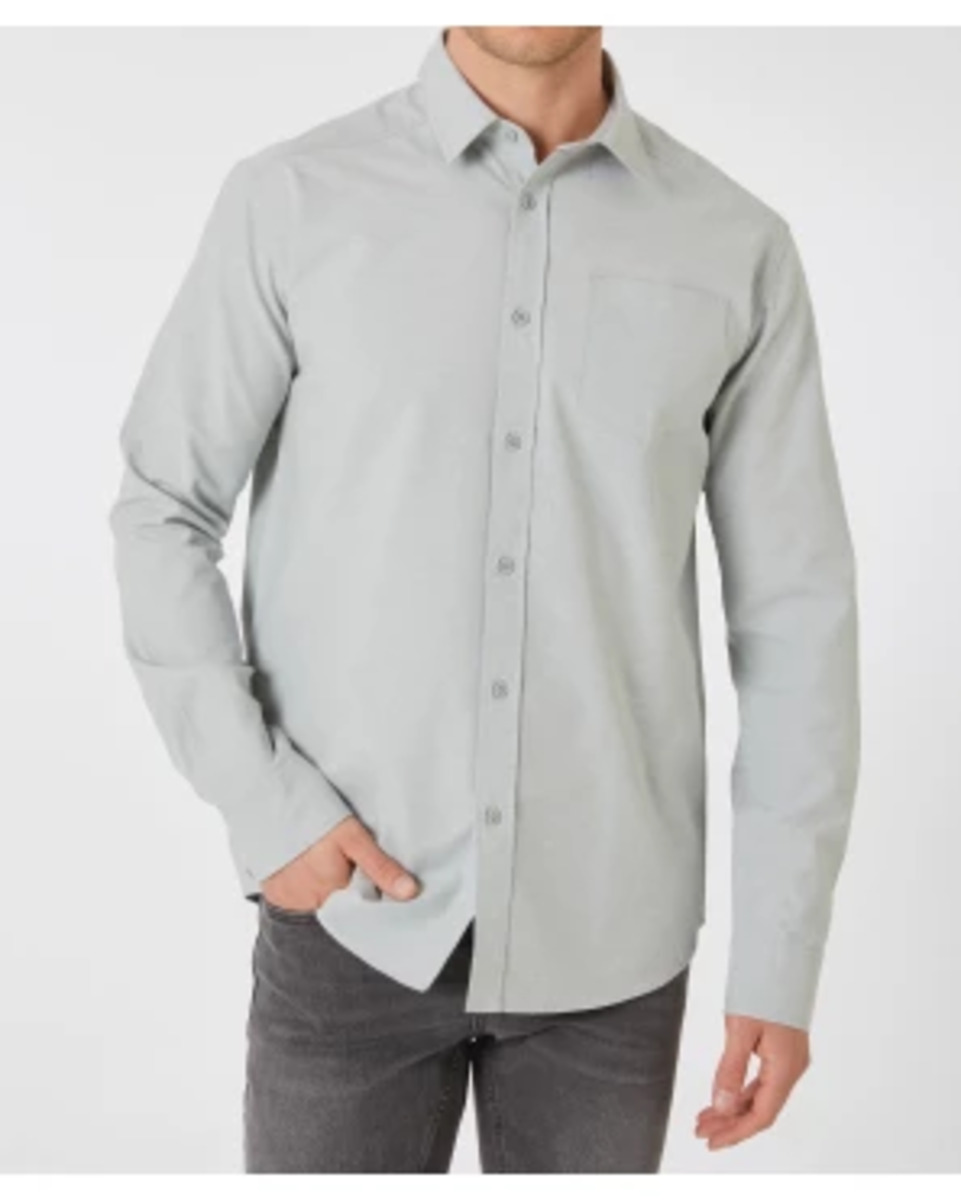 Bild 1 von Einfarbiges Oxfordhemd, X-Mail, Knopfleiste, hellgrün