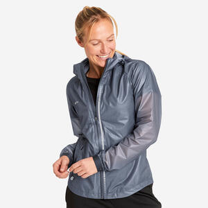 Damen Fussball Regenjacke - schwarz Schwarz