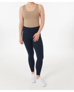 Dunkelblaue Leggings, Janina, elastischer Bund, dunkelblau