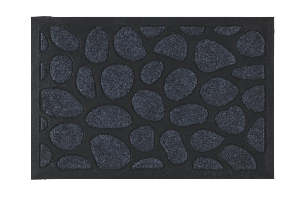 Bild 1 von Fußmatte Stone in Schwarz ca. 40x60cm, Grau, Schwarz