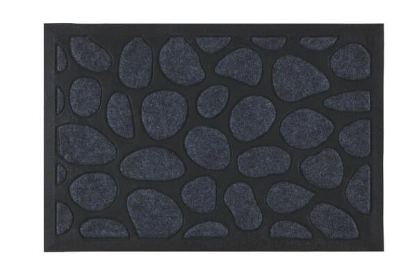 Bild 1 von Fußmatte Stone in Schwarz ca. 40x60cm, Grau, Schwarz