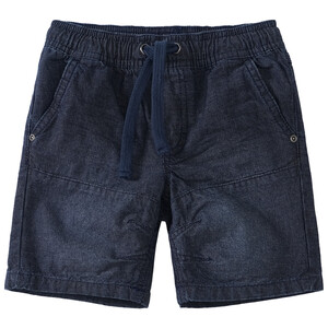 Jungen Shorts mit feinem Karomuster DUNKELBLAU