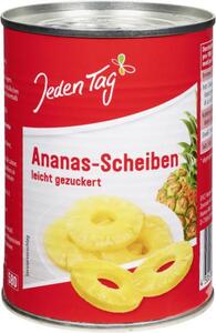 Jeden Tag Ananas Scheiben leicht gezuckert