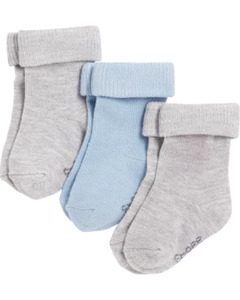 Newborn Socken, 3er-Pack, Ergee, grau