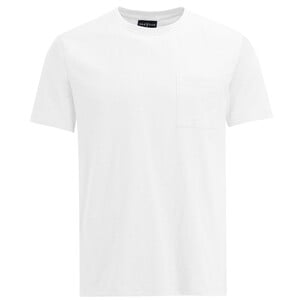 Herren T-Shirt mit Brusttasche WEISS