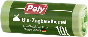 Pely Bio-Zugbandbeutel kompostierbar 10 Liter