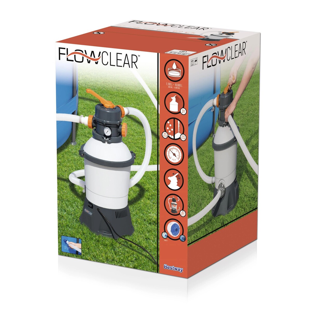 Bild 4 von Bestway Sandfilterpumpe Flowclear 3.028 l/h