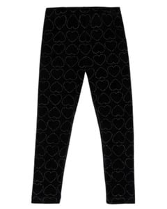 Thermo-Leggings Samt, elastischer Bund, schwarz