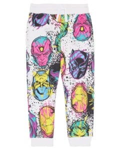 Marvel Jogginghose, Marvel, elastischer Bund, weiß