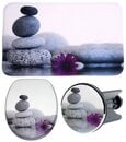 Bild 1 von Sanilo Badaccessoire-Set »Energy Stones«, Komplett-Set, 3 tlg., bestehend aus WC-Sitz, Badteppich und Waschbeckenstöpsel