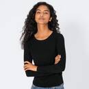 Bild 1 von Damen-Langarmshirt in Ripp-Design, Black