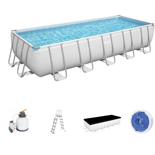 Bild 2 von Power Steel Frame Pool Komplett-Set 640 x 274 x 132 cm eckig