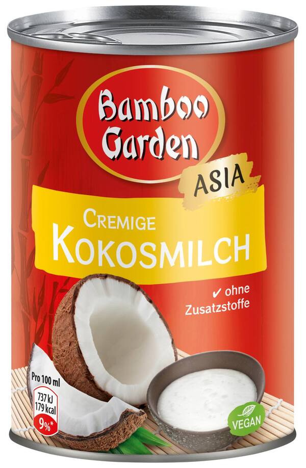 Bild 1 von BAMBOO GARDEN Kokosmilch, 400-ml-Dose