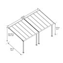 Bild 4 von Palram - Canopia Olympia 3 x 6.1 Terrassenüberdachung Anthrazit klar