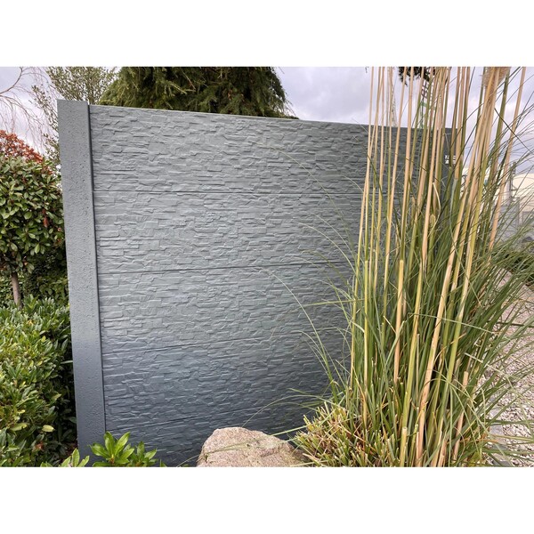 Bild 2 von Beckers Betonzaun-Platte Rockstone 200 cm x 38,5 cm x 3 cm