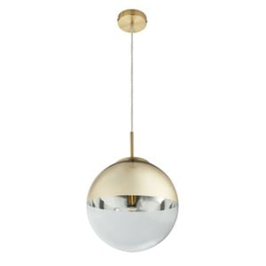 GLOBO Retrofit Pendelleuchte Varus Goldfarbig 25x25cm H120cm