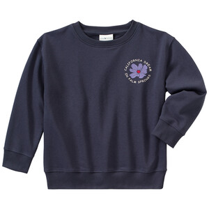 Jungen Sweatshirt mit Blumen-Print DUNKELBLAU