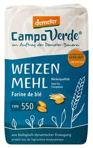 CAMPO VERDE Demeter Weizenmehl, 1-kg-Packg.