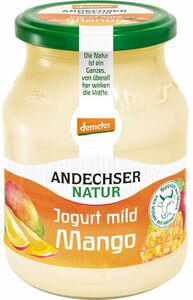 ANDECHSER NATUR Demeter Fruchtjoghurt, 3,8 % Fett, 500-g-Glas