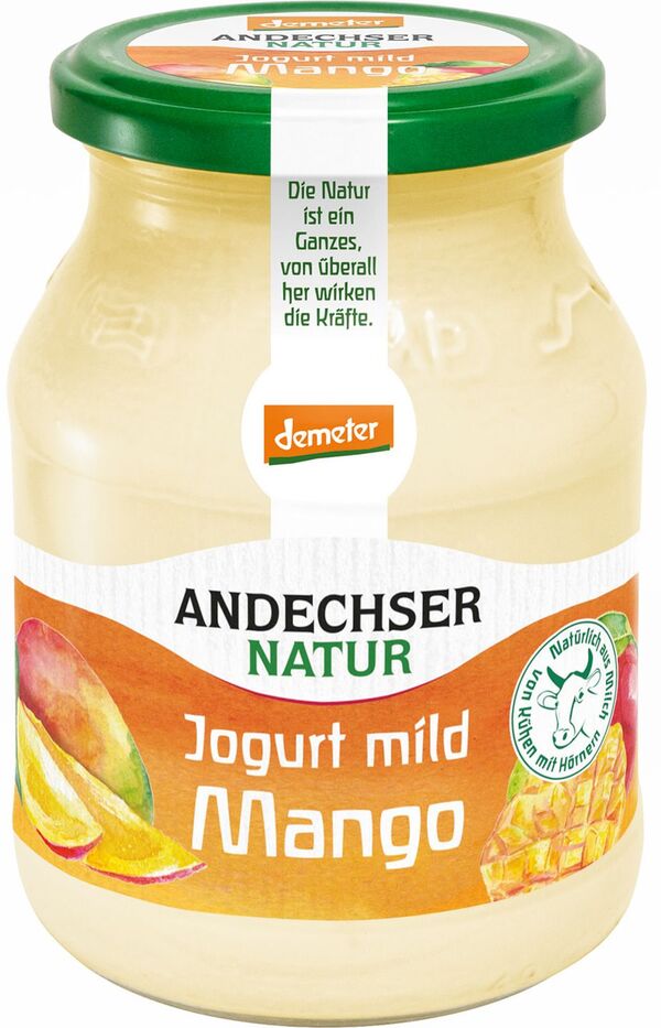 Bild 1 von ANDECHSER NATUR Demeter Fruchtjoghurt, 3,8 % Fett, 500-g-Glas