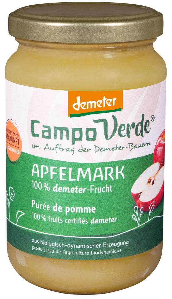 Bild 1 von CAMPO VERDE Demeter Apfelmark, 360-g-Glas