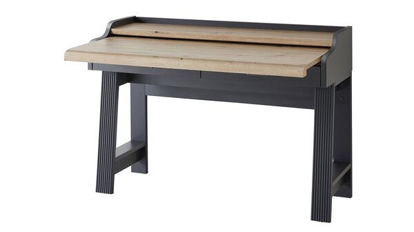 Bild 1 von Schreibtisch graphit - Artisan Eiche 120 cm - JASMIN