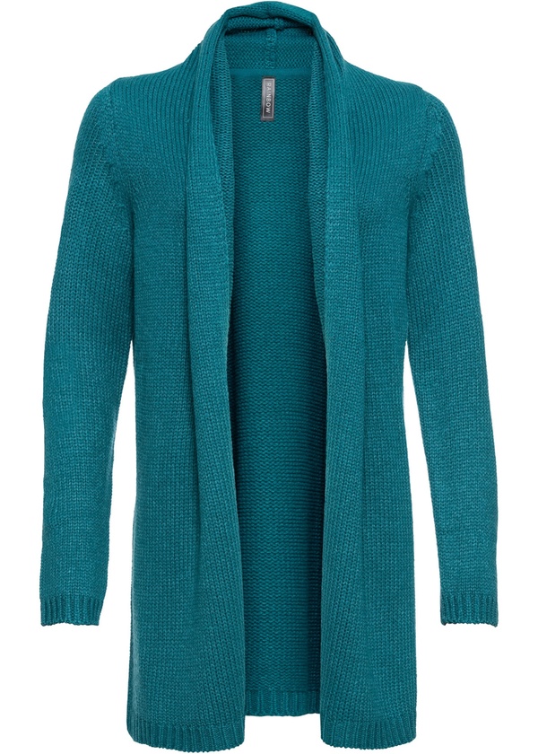 Bild 1 von Longstrickjacke, 56/58, Petrol