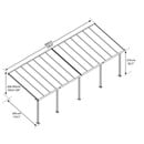 Bild 4 von Palram - Canopia Olympia 3 x 8.51 Terrassenüberdachung Anthrazit klar