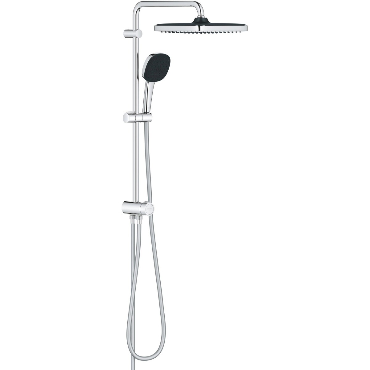 Bild 2 von Grohe Brausegarnitur Vitalio Comfort 250 Flex Chrom Eckig Kopf- & Handbrause