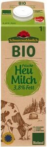 SCHWARZWALDMILCH Bioland frische Heumilch, 3,8 % Fett, 1-l-Packg.