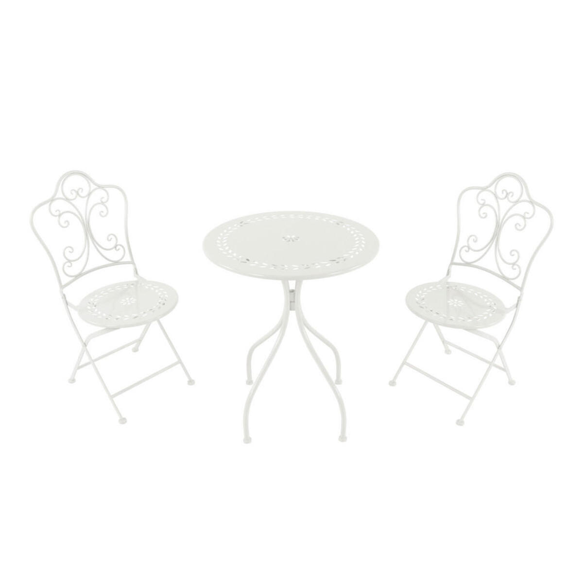 Bild 1 von AXI Outdoor Living Bistroset Marilo weiß Metall B/H/L: ca. 60x92x60 cm